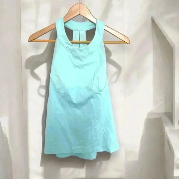 Lululemon Run: Make It  Count Tank Aquamarine 6 - Picture 3 of 6